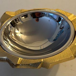 New in box Michael Aram silver Rock Dish / nut bowl